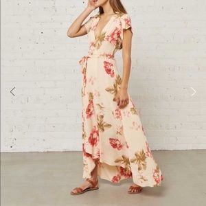 Christie Dawn Autumn Wrap Dress - Floral Pastel